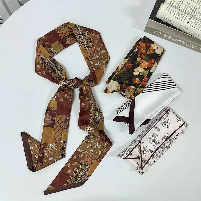 Women Bags Polene - Woman Long Hair Strip Silk Ribbon
