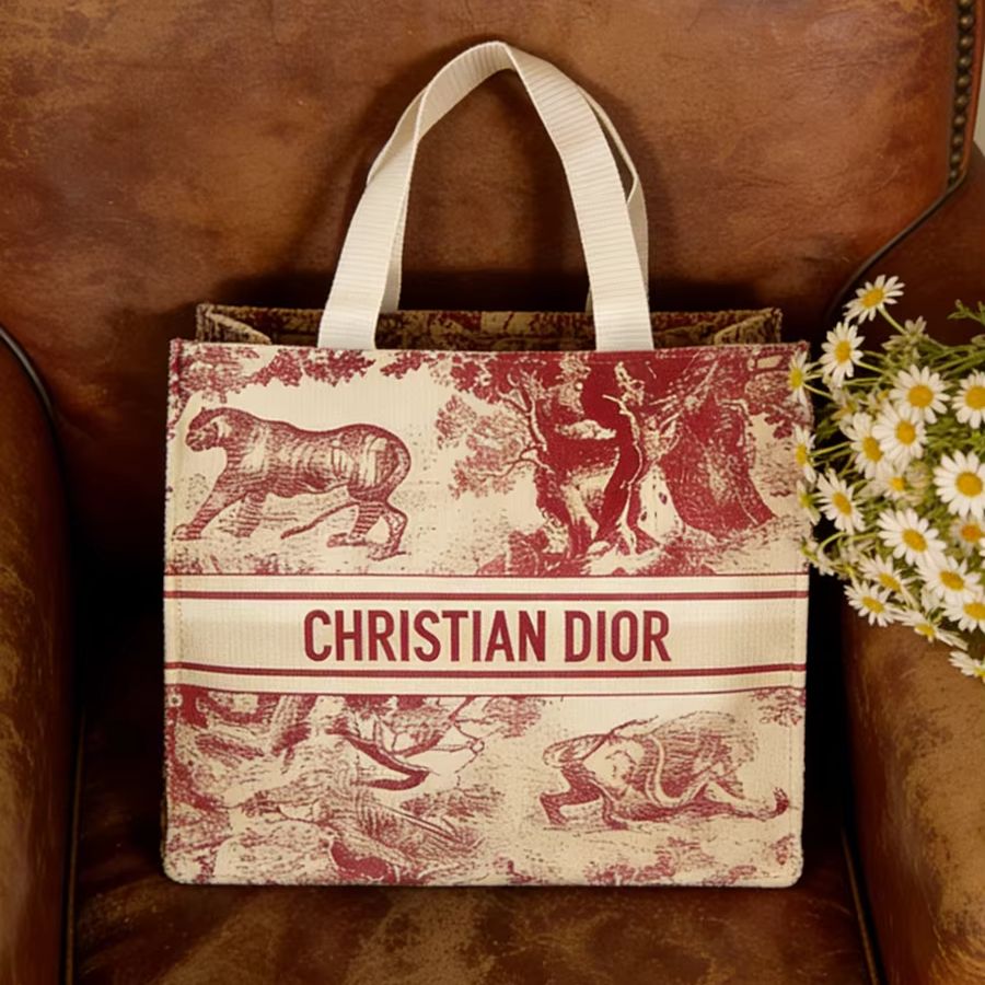 Women Bags Tote Dior - Christian Dior Dior’s bag Red Animal
