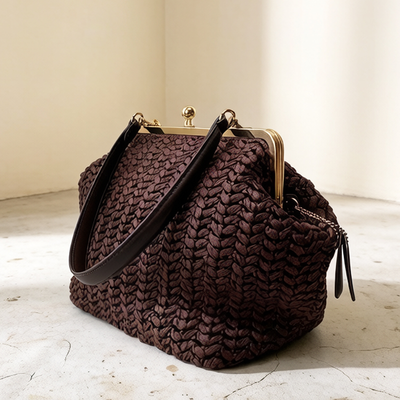 Hand-Woven Kisslock Frame Shou - Women Bags 2026 Trends review and price