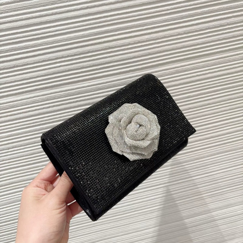 Dazzling Silver Crystal Clutch - Evening Bag Beaded review and price