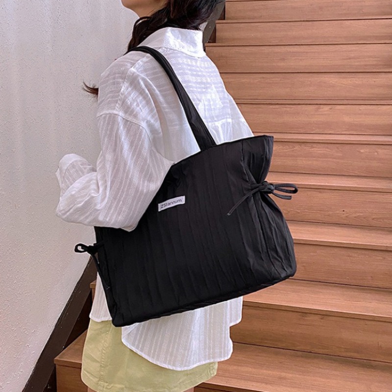 Women Foldable Striped Nylon D - Women Bags For Office Use review and price