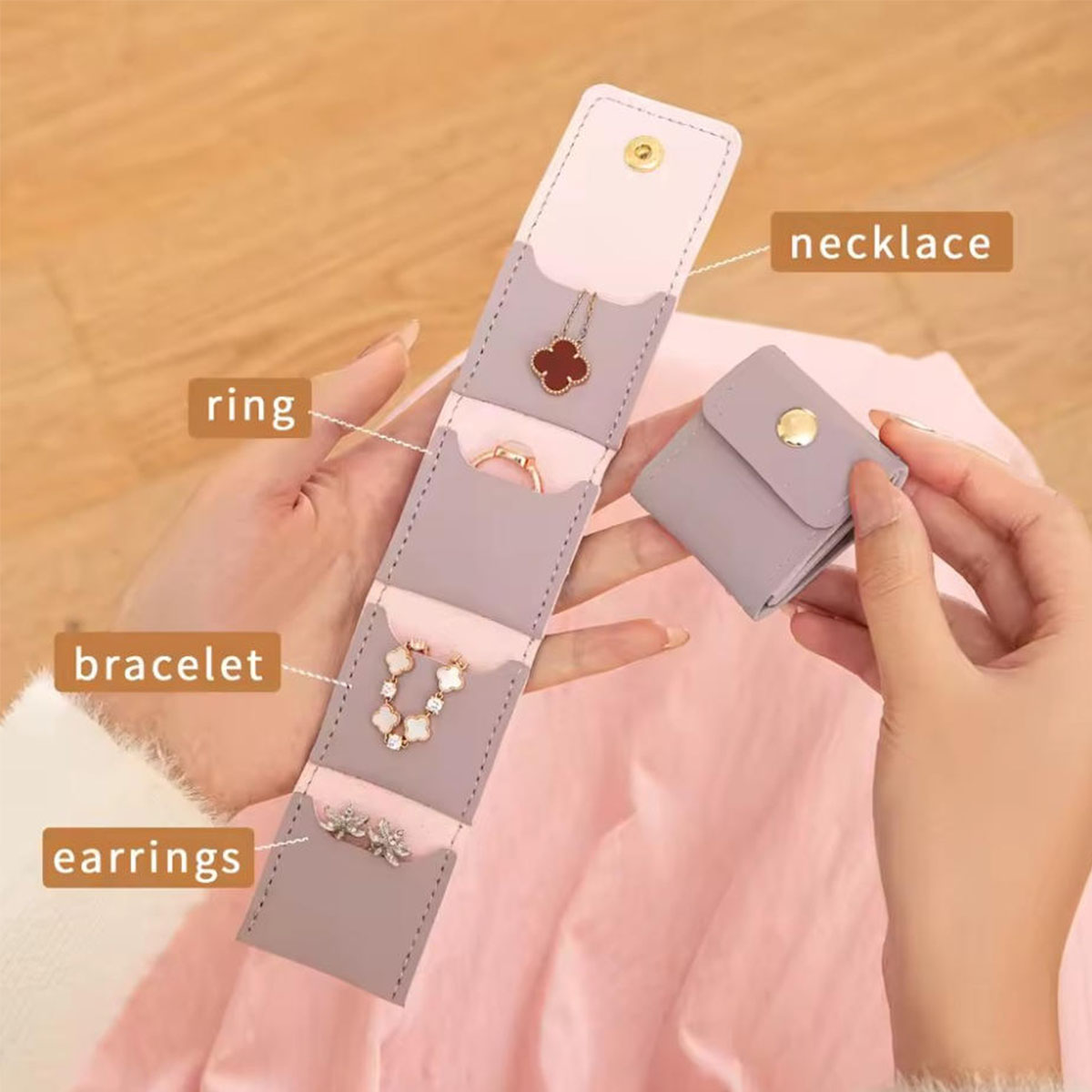 Portable Multi-pocket Jewelry  - Women Bags For Office Use review and price