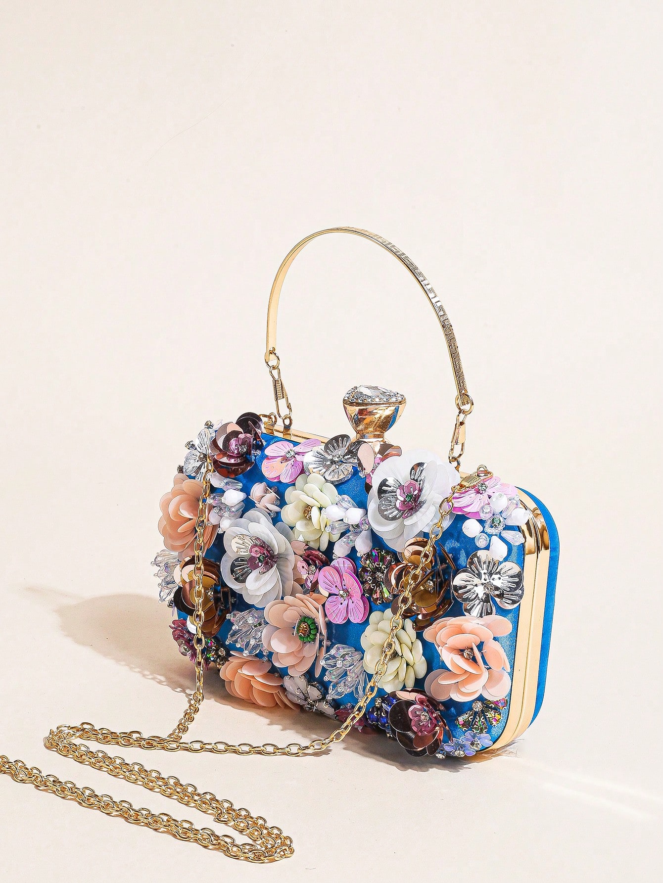 I PC Black Elegant Floral Bead - Evening Bag Beaded review and price