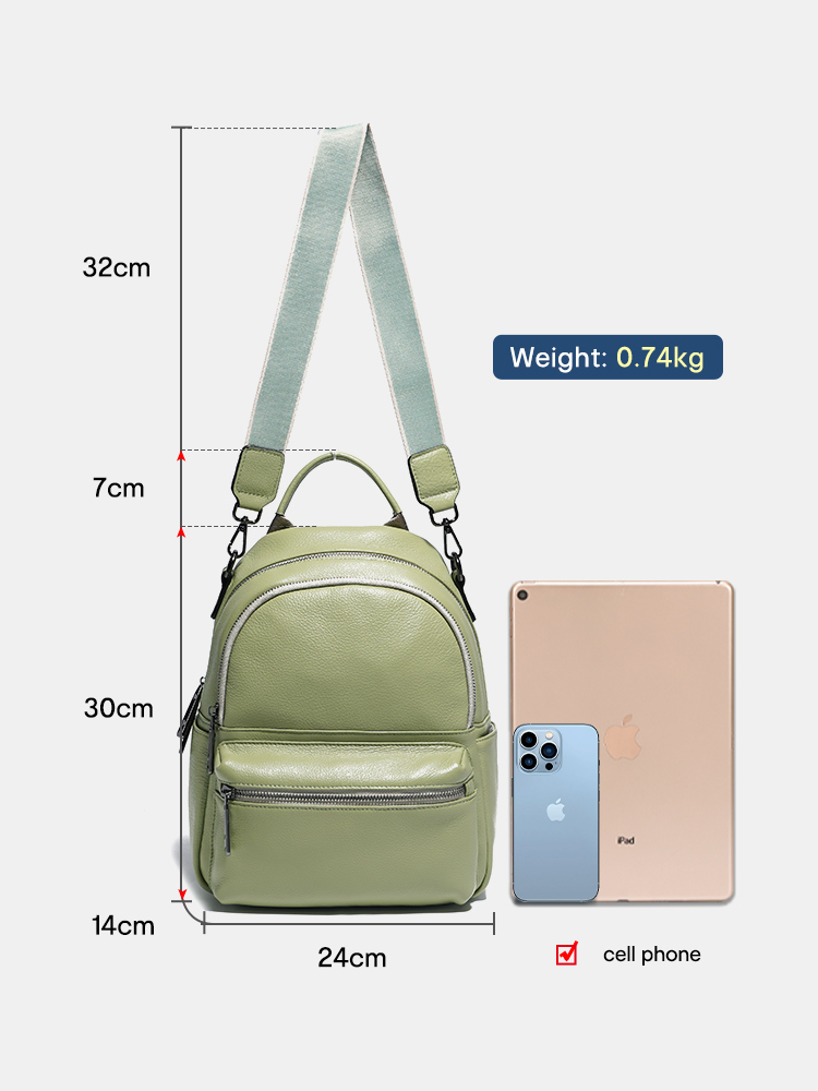 Zency Women Leather Backpack K - Women Bags White review and price