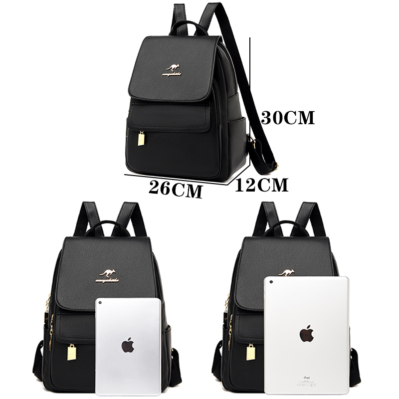 High Quality Leather Backpack  - Women Bags White review and price