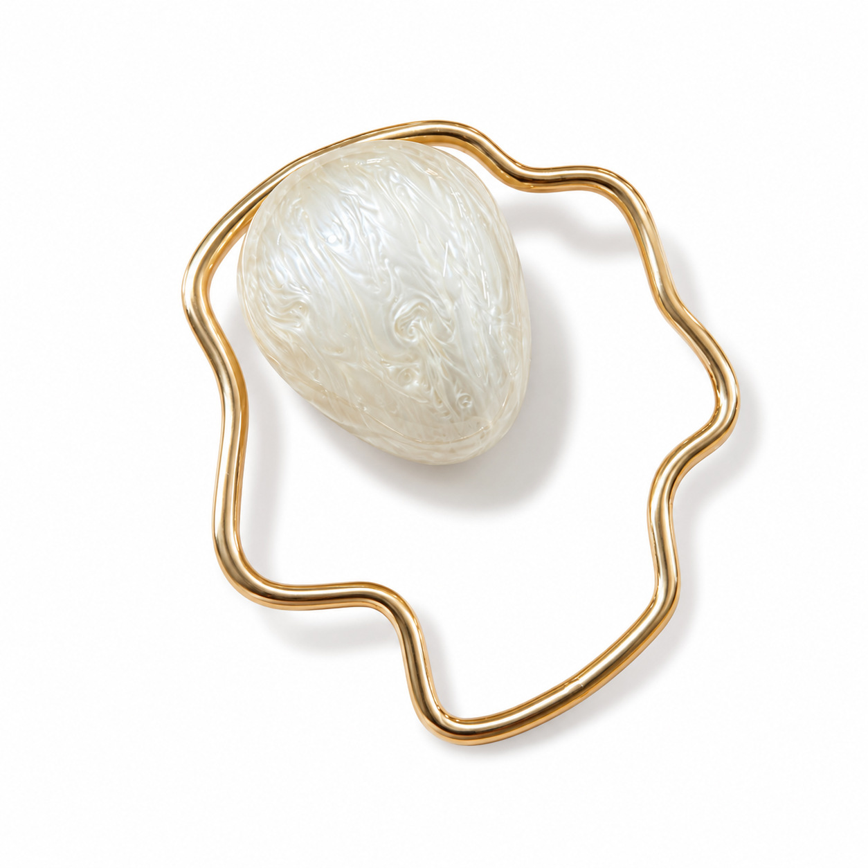 Women mini Acrylic Egg Bag Cut - Evening Bag Beaded review and price