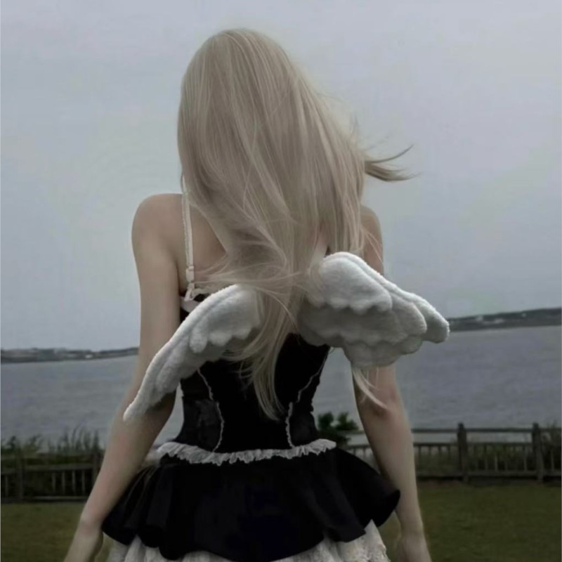 JIAERDI Sweet White Angel Wing - Women Bags White review and price
