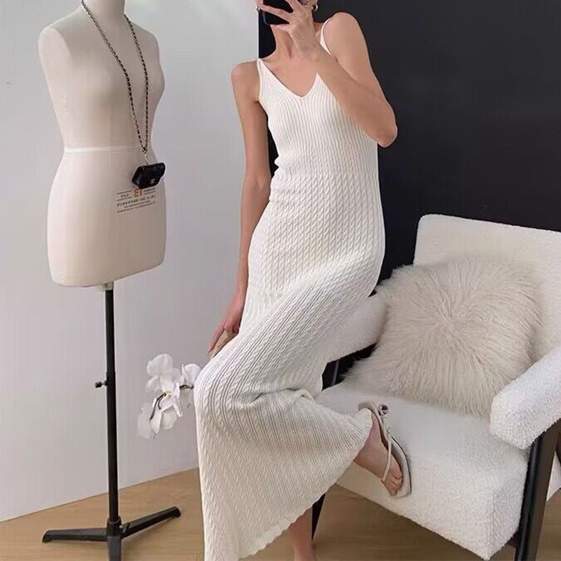 Strap Knitted Dress Summer New - Women'S Bags New Look review and price