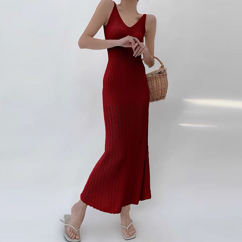Strap Knitted Dress Summer New - Women'S Bags New Look review and price