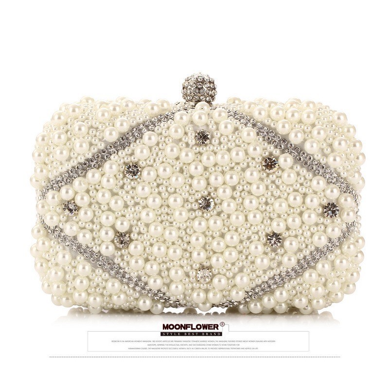Luxury Crystals Beaded Pearl E - Evening Bag Beaded review and price