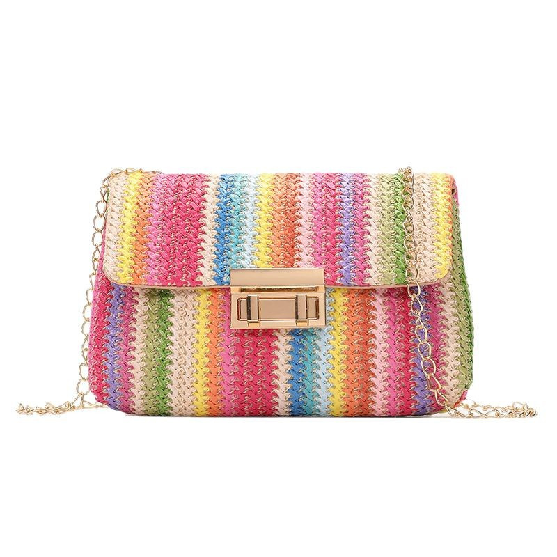 Women Summer Beach Rainbow Str - Women Bags Polene review and price