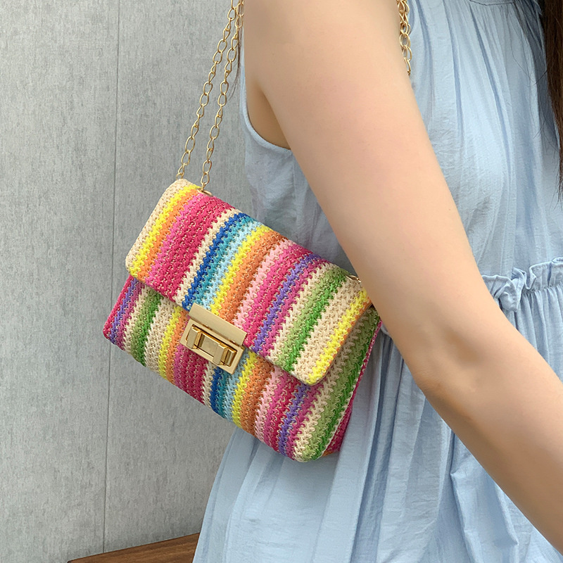 Women Summer Beach Rainbow Str - Women Bags Polene review and price