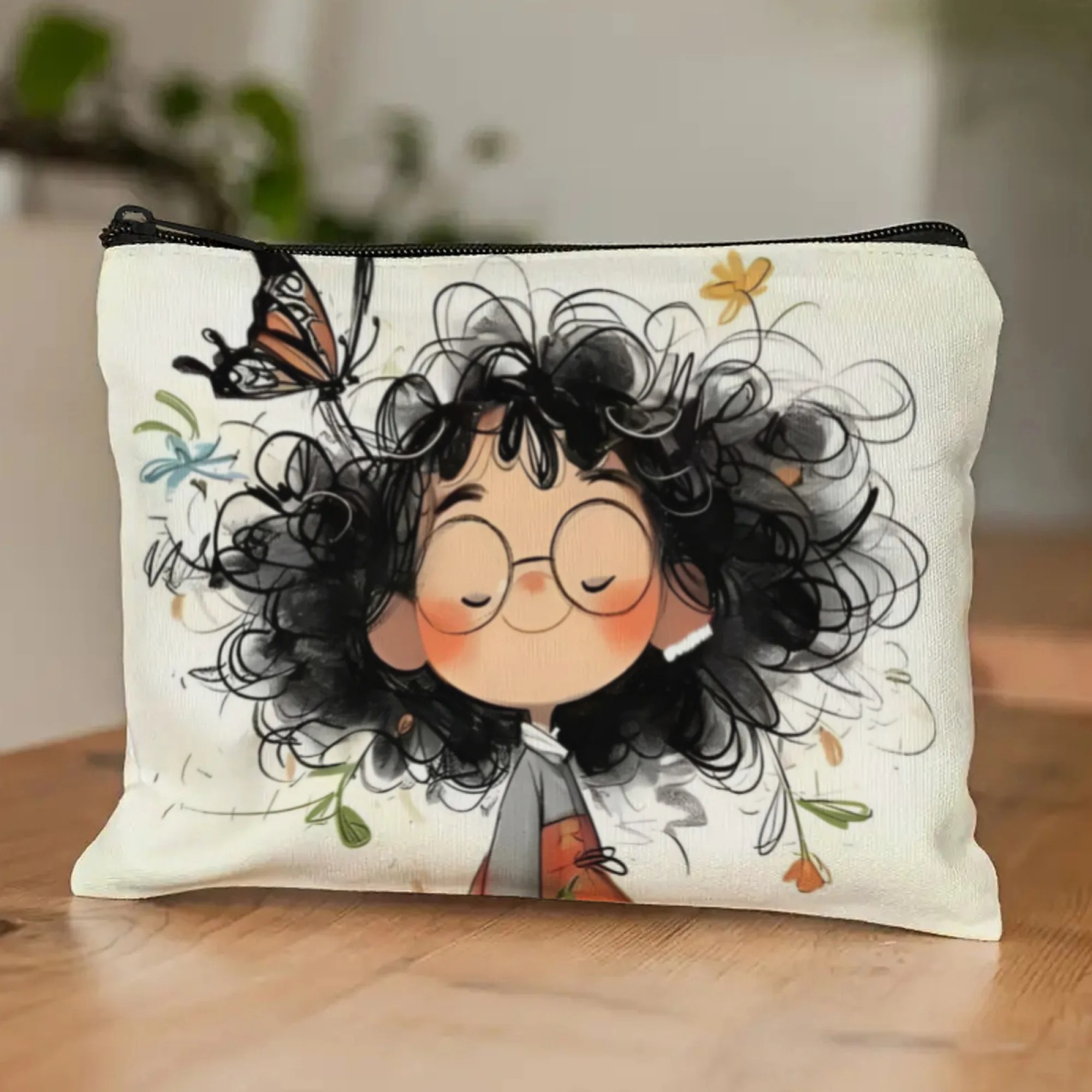 Cartoon Girl Makeup Bag Zipper - Women Bags In Amazon review and price