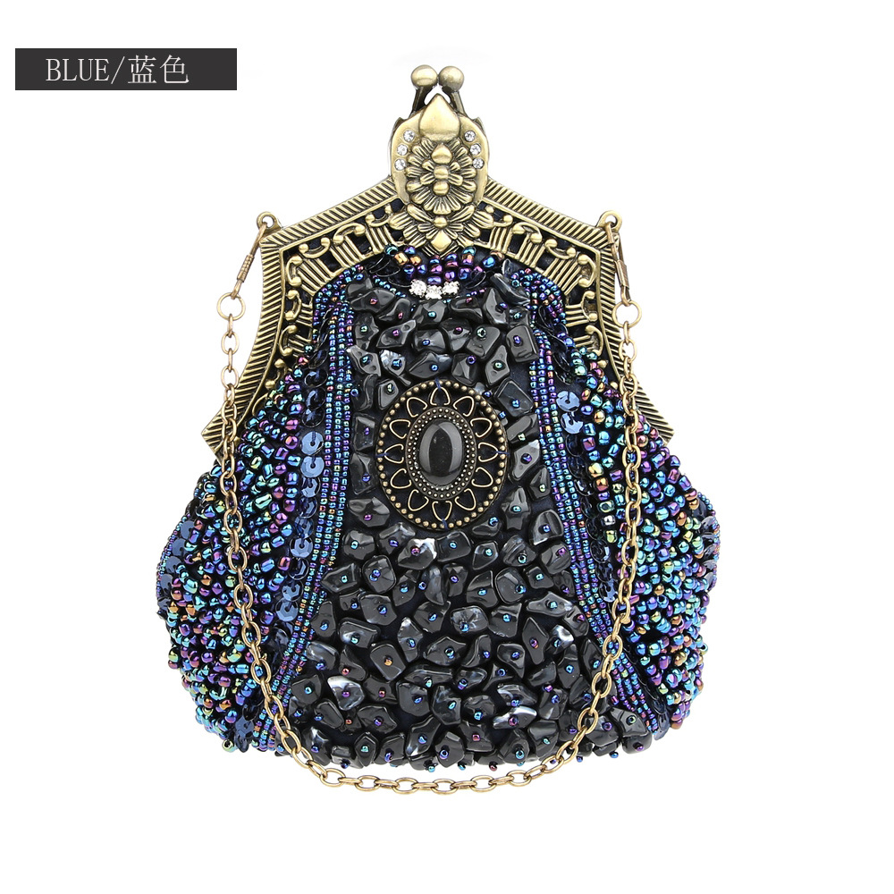 Retro Fashion Pearl Sequin Bea - Evening Bag Beaded review and price