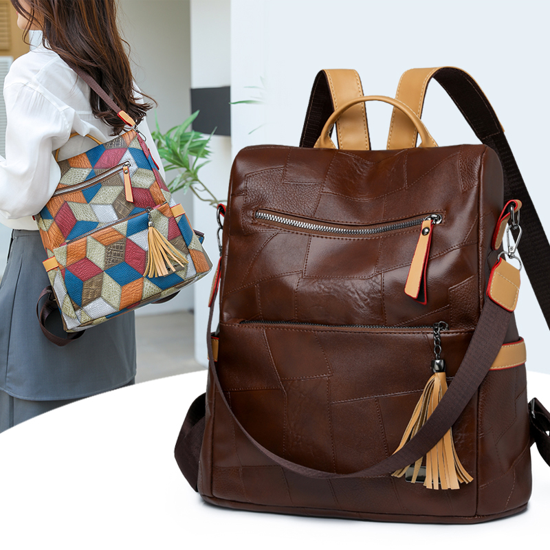 Vintage PU Leather Women Backp - Women Bags For Office Use review and price