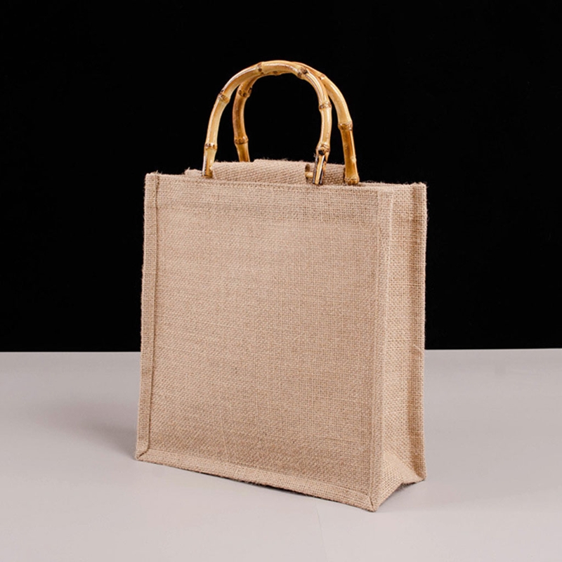 Portable Burlap Jute Shopping  - Women Bags Jute review and price