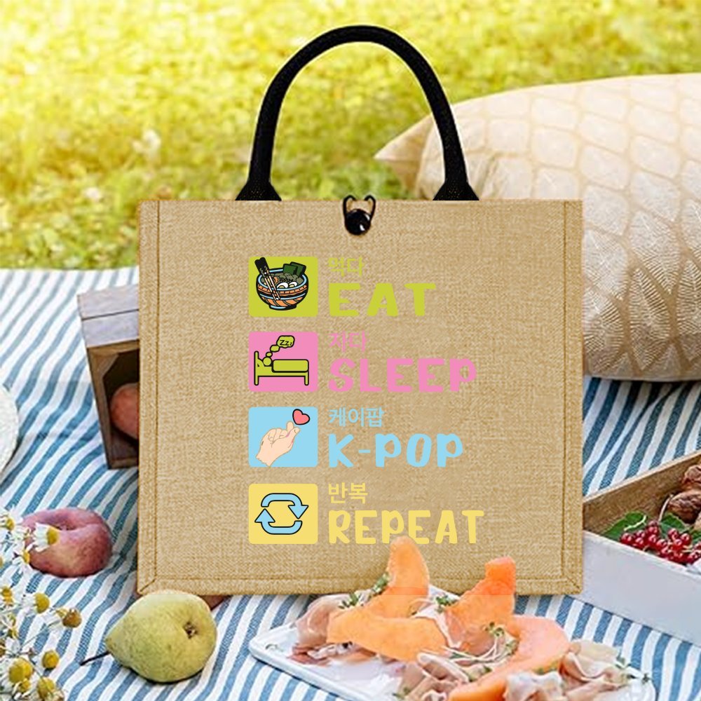 Korean Style Funny Printed Hem - Women Bags Jute review and price